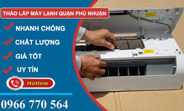 tháo lắp máy lạnh quận phú nhuận giá rẻ