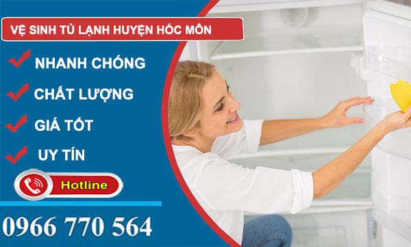 vệ sinh tủ lạnh huyện Hóc Môn