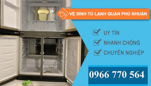 vệ sinh tủ lạnh quận Phú Nhuận giá rẻ