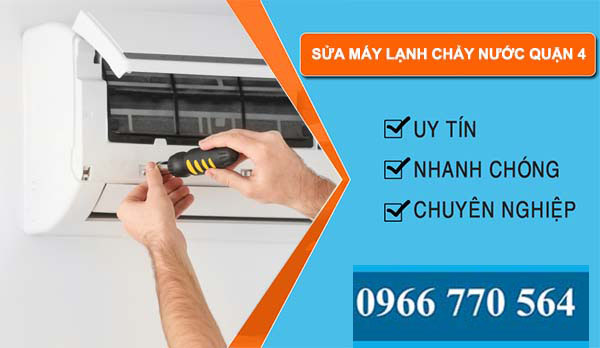 thi công sửa máy lạnh chảy nước quận 4