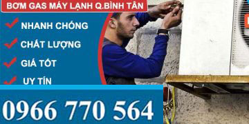 bơm gas máy lạnh quận bình tân