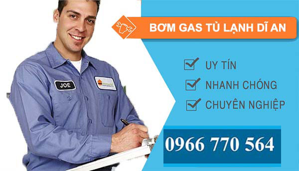 bơm gas tủ lạnh dĩ an