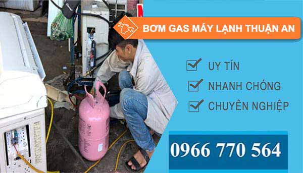 thi công bơm gas máy lạnh thuận an