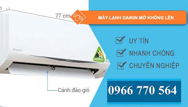 máy lạnh daikin mở không lên