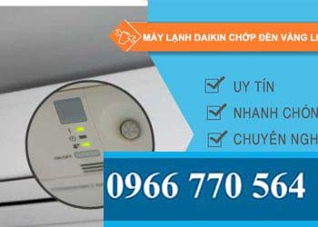 nguyên nhân máy lạnh daikin chớp đèn vàng liên tục