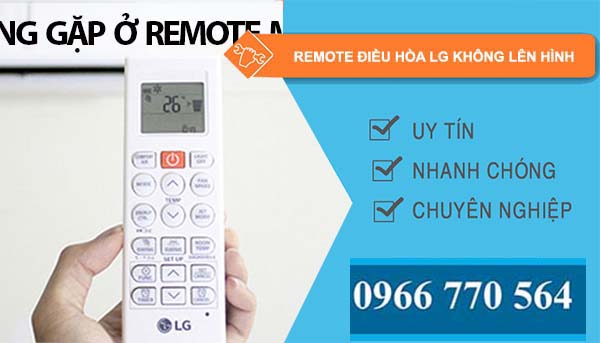 nguyên nhân remote điều hòa lg không lên hình