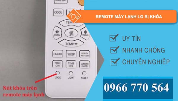 nguyên nhân remote máy lạnh lg bị khóa