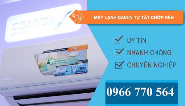 sửa máy lạnh daikin tự tắt chớp đèn