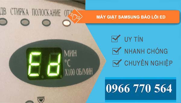 máy giặt samsung báo lỗi ed