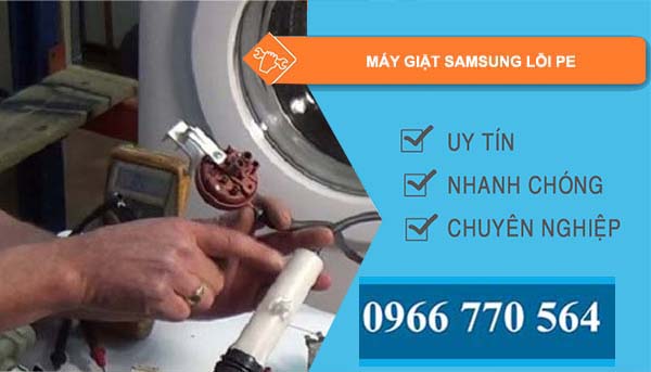 máy giặt samsung lỗi pe