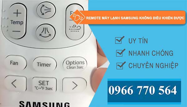 nguyên nhân remote máy lạnh samsung không điều khiển được