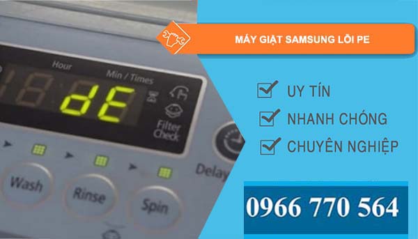 sửa máy giặt samsung lỗi pe