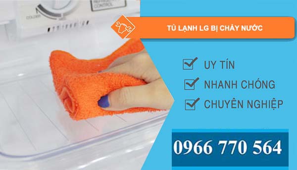 tủ lạnh lg bị chảy nước